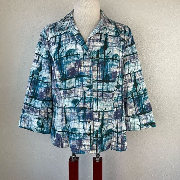 Christopher & Banks Snap Down Top Size M EUC - Picture 1 of 8